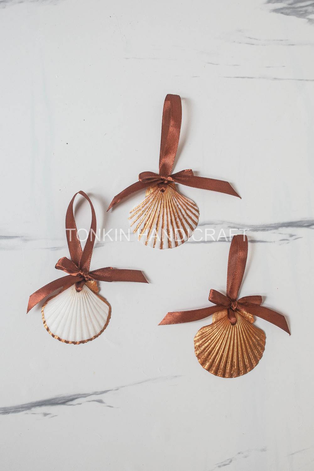 Customizable Scalloped Shell Ornament