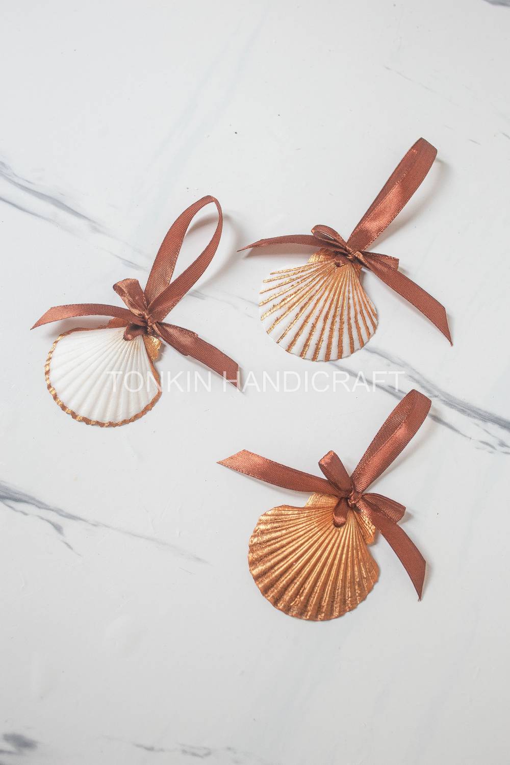 Customizable Scalloped Shell Ornament