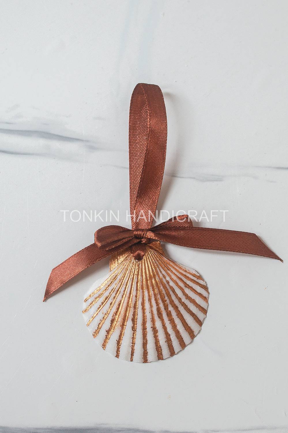 Customizable Scalloped Shell Ornament