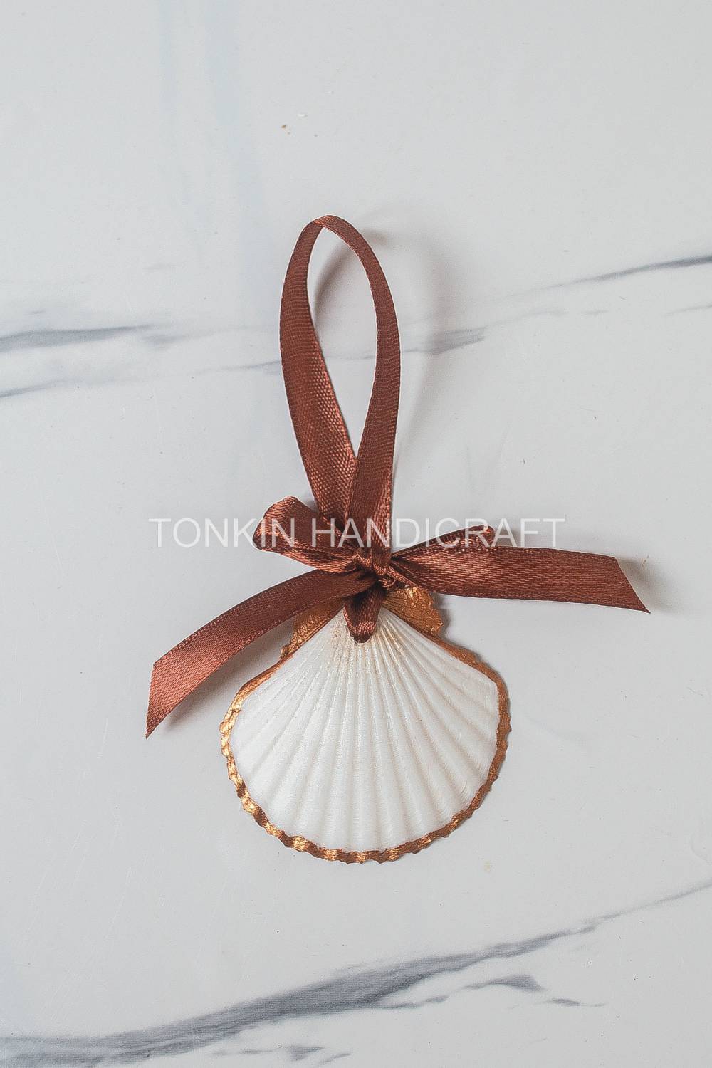 Customizable Scalloped Shell Ornament