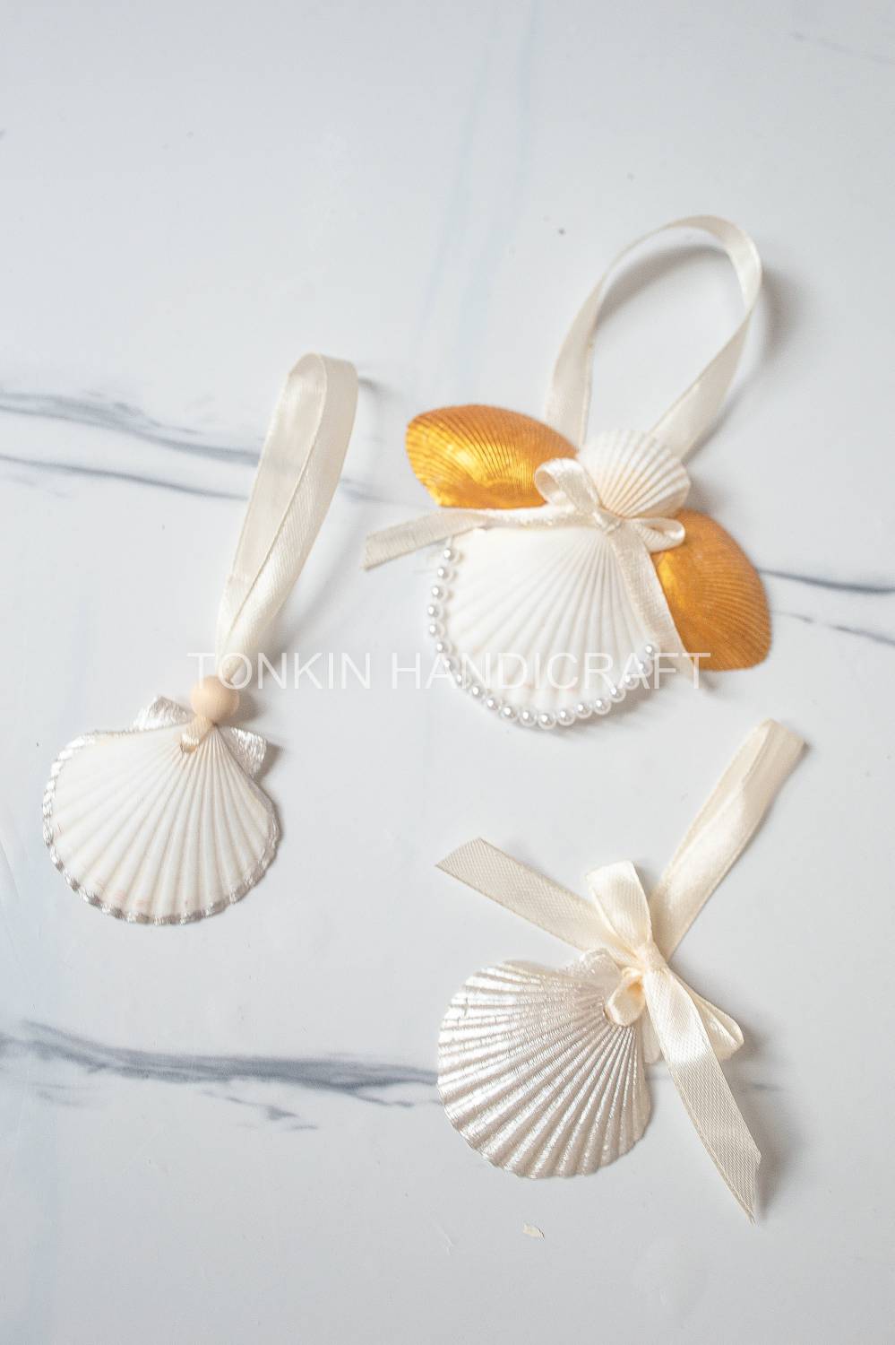 Customizable Scalloped Shell Ornament