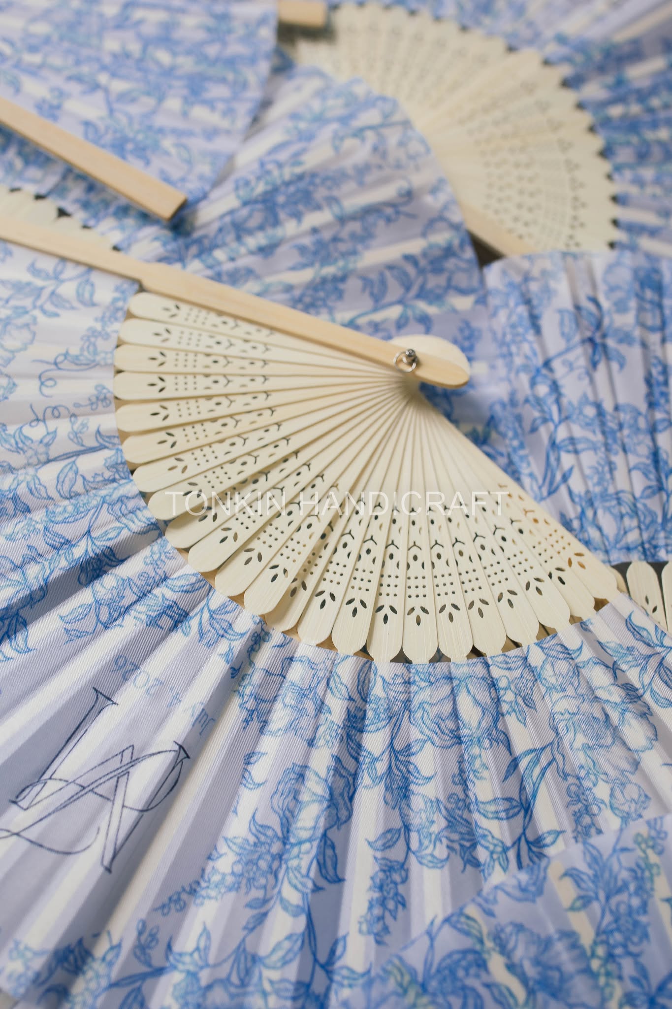 Custom Bulk Floral Wedding Fans