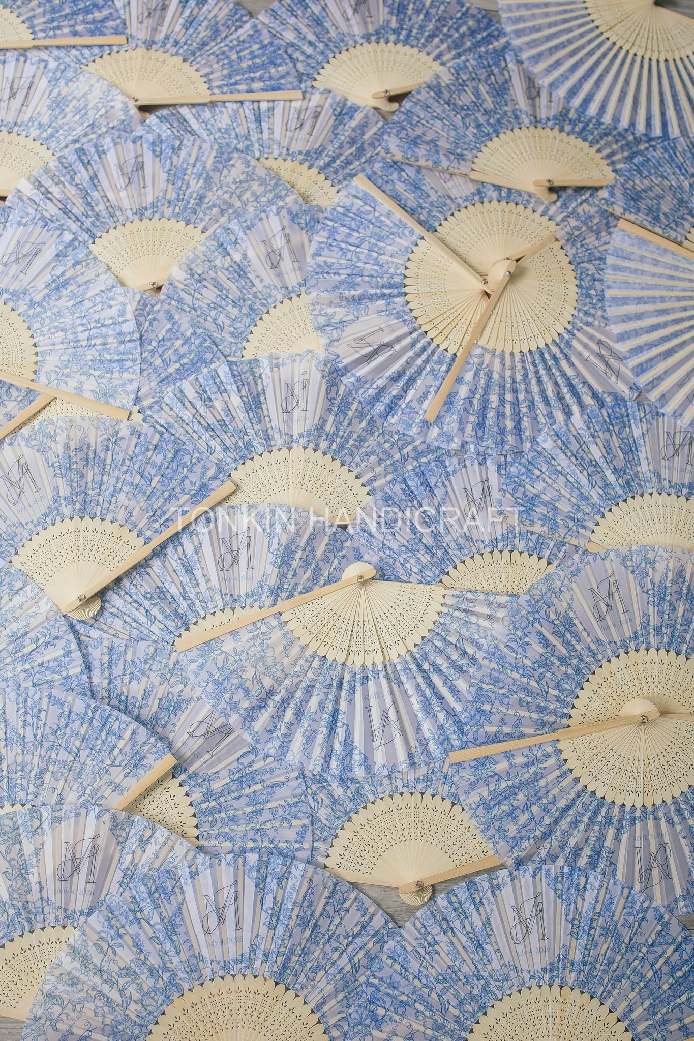 Custom Bulk Floral Wedding Fans