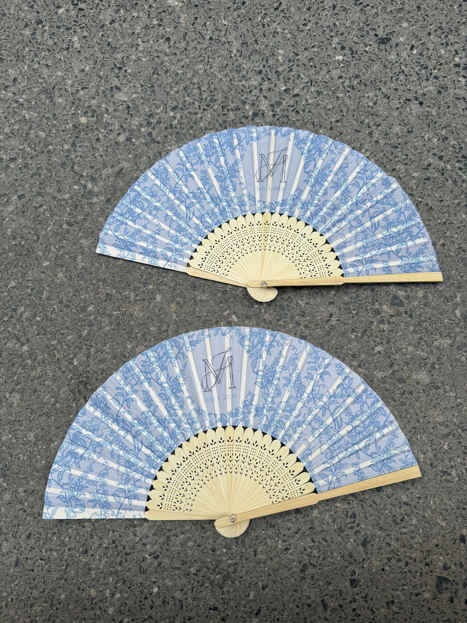 Custom Bulk Floral Wedding Fans