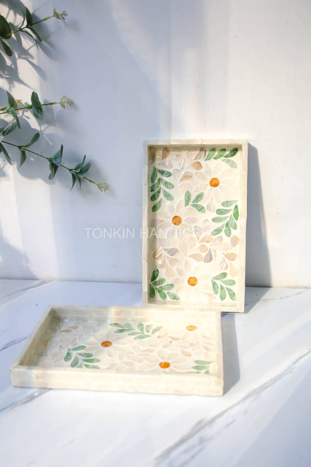 Mother of pearl Rectangle Tray 2