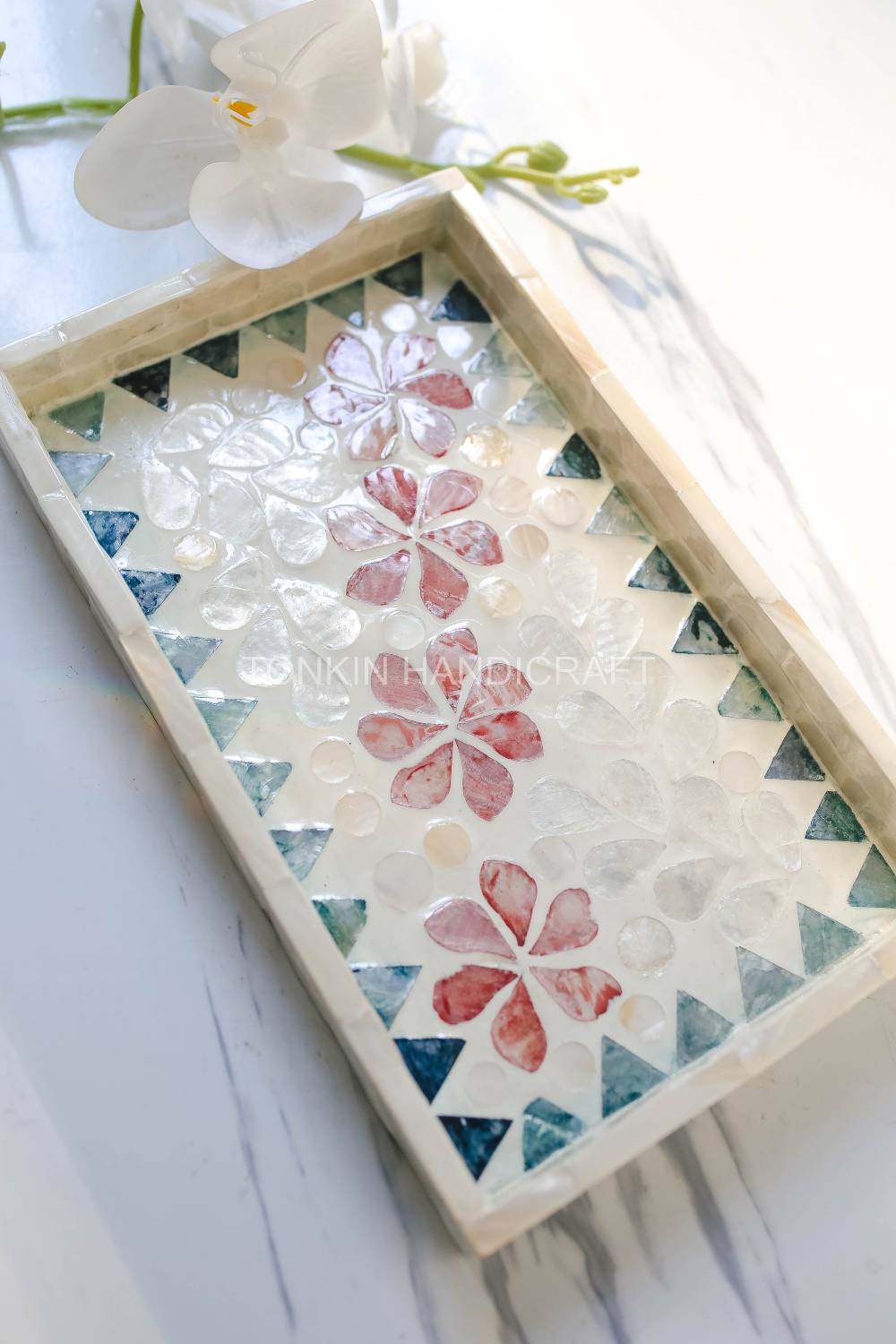 Mother of pearl Rectangle Tray 3