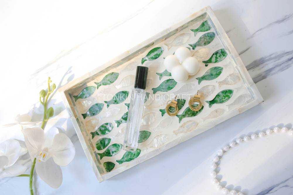 Mother of pearl Rectangle Tray 1