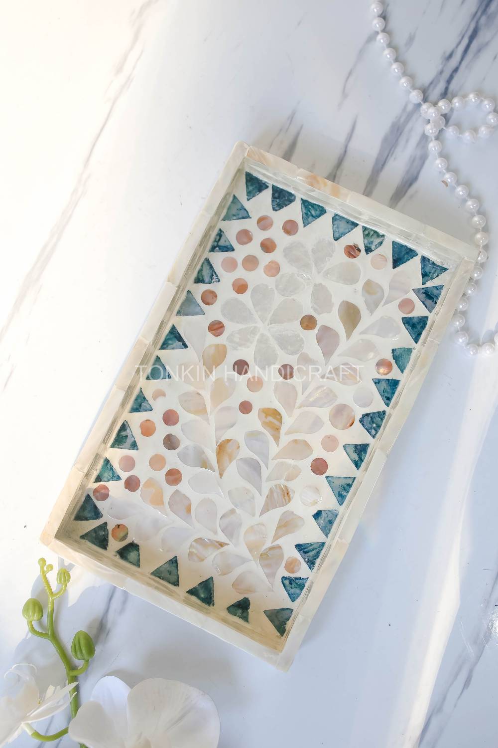 Mother of pearl Rectangle Tray 4