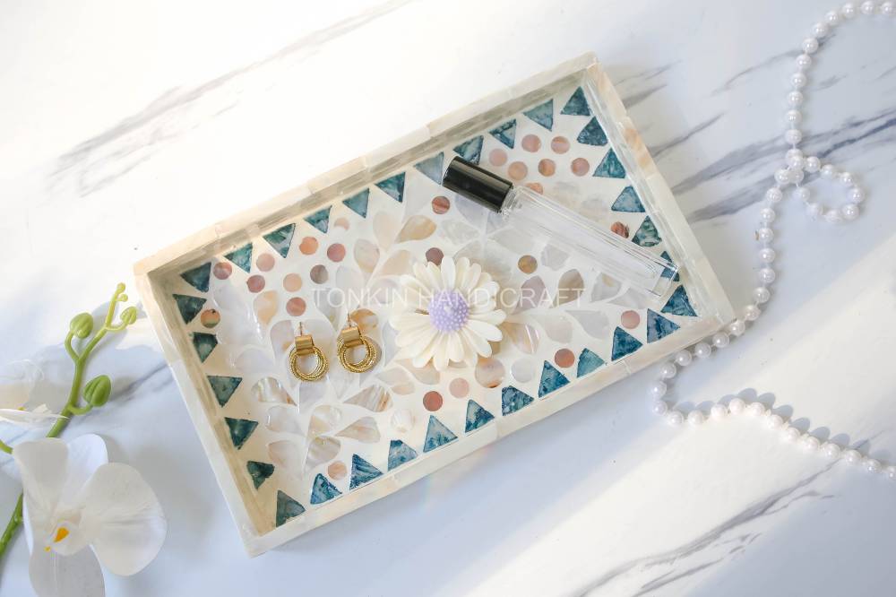 Mother of pearl Rectangle Tray 4