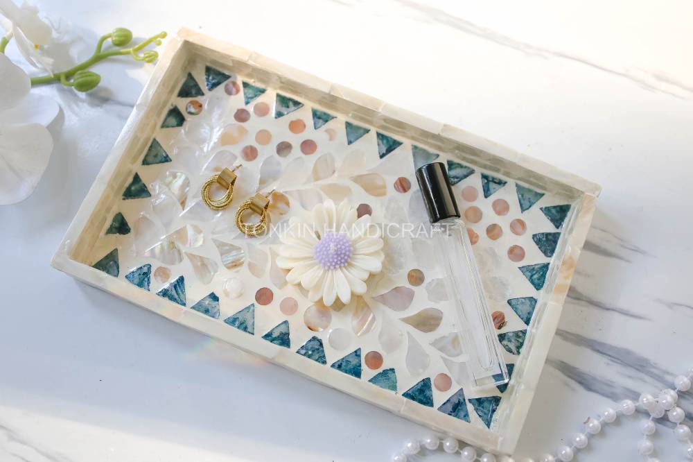 Mother of pearl Rectangle Tray 4