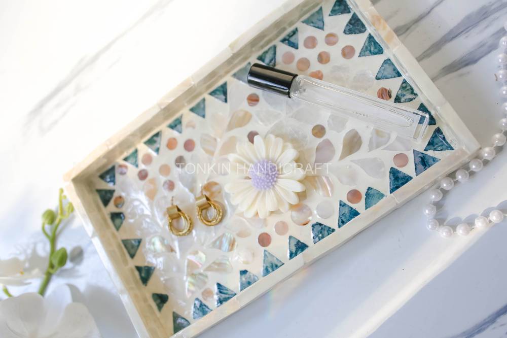 Mother of pearl Rectangle Tray 4