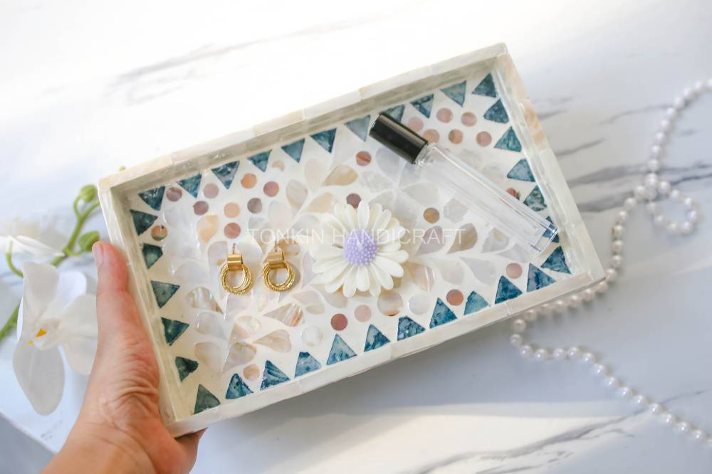 Mother of pearl Rectangle Tray 4