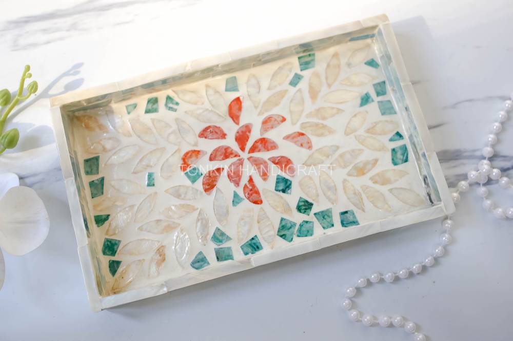 Mother of pearl Rectangle Tray 5