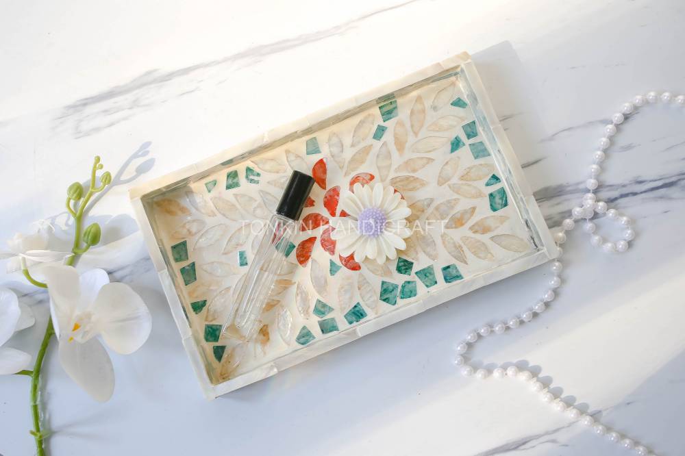 Mother of pearl Rectangle Tray 5