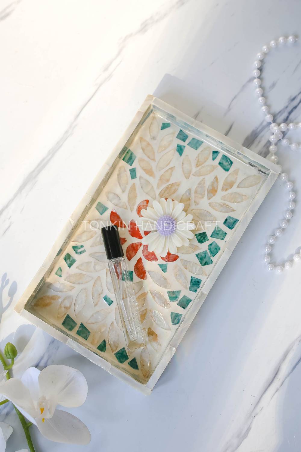 Mother of pearl Rectangle Tray 5