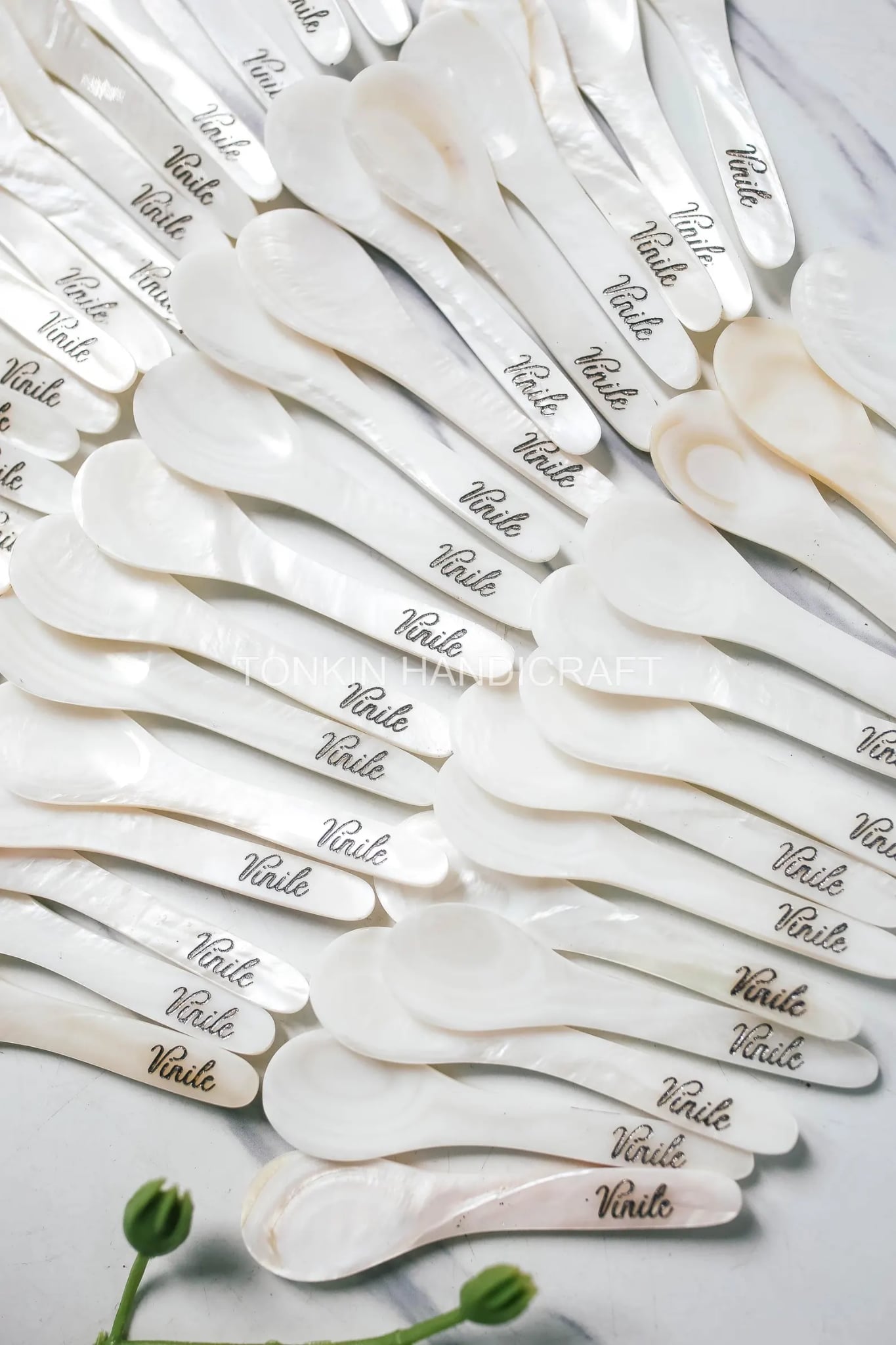 Wholesale 1500 Logo Mother of Pearl Caviar Spoons