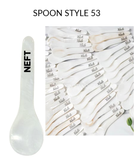 Wholesale 1500 Logo Mother of Pearl Caviar Spoons