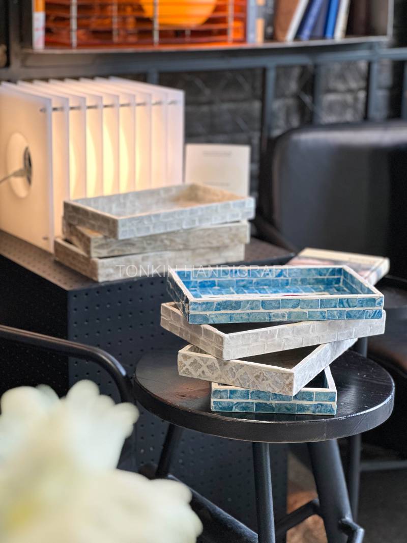 Min Personalized Mother of pearl Rectangle Tray