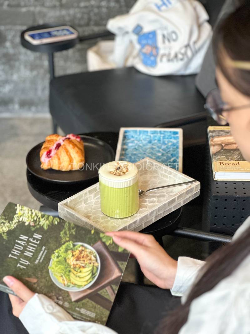 Mother of pearl Rectangle Tray 5