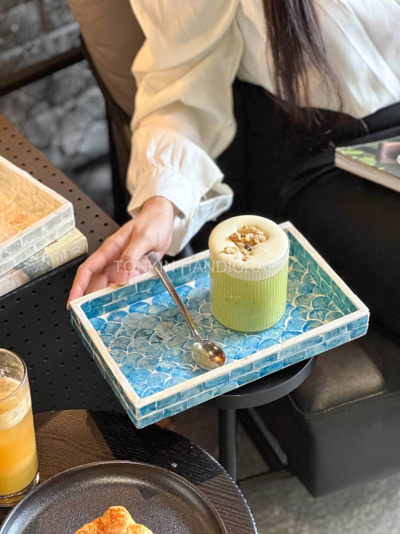 Min Personalized Mother of pearl Rectangle Tray