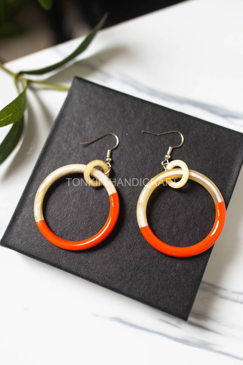 Rou Buffalo Horn Earrings