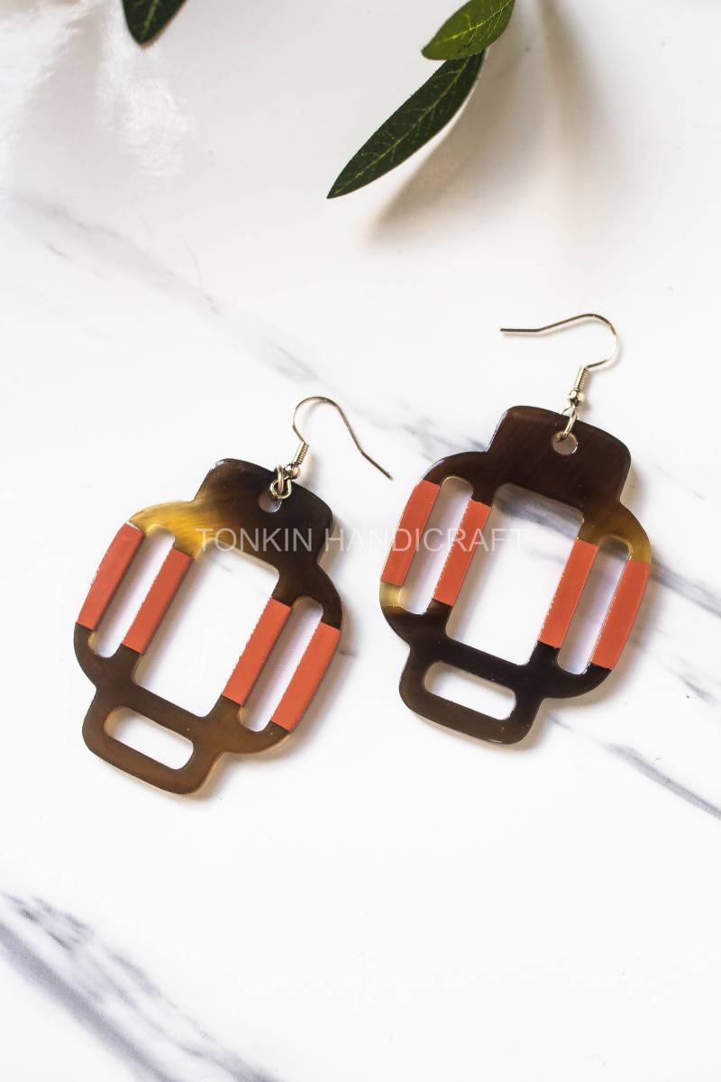 En Buffalo Horn Earrings