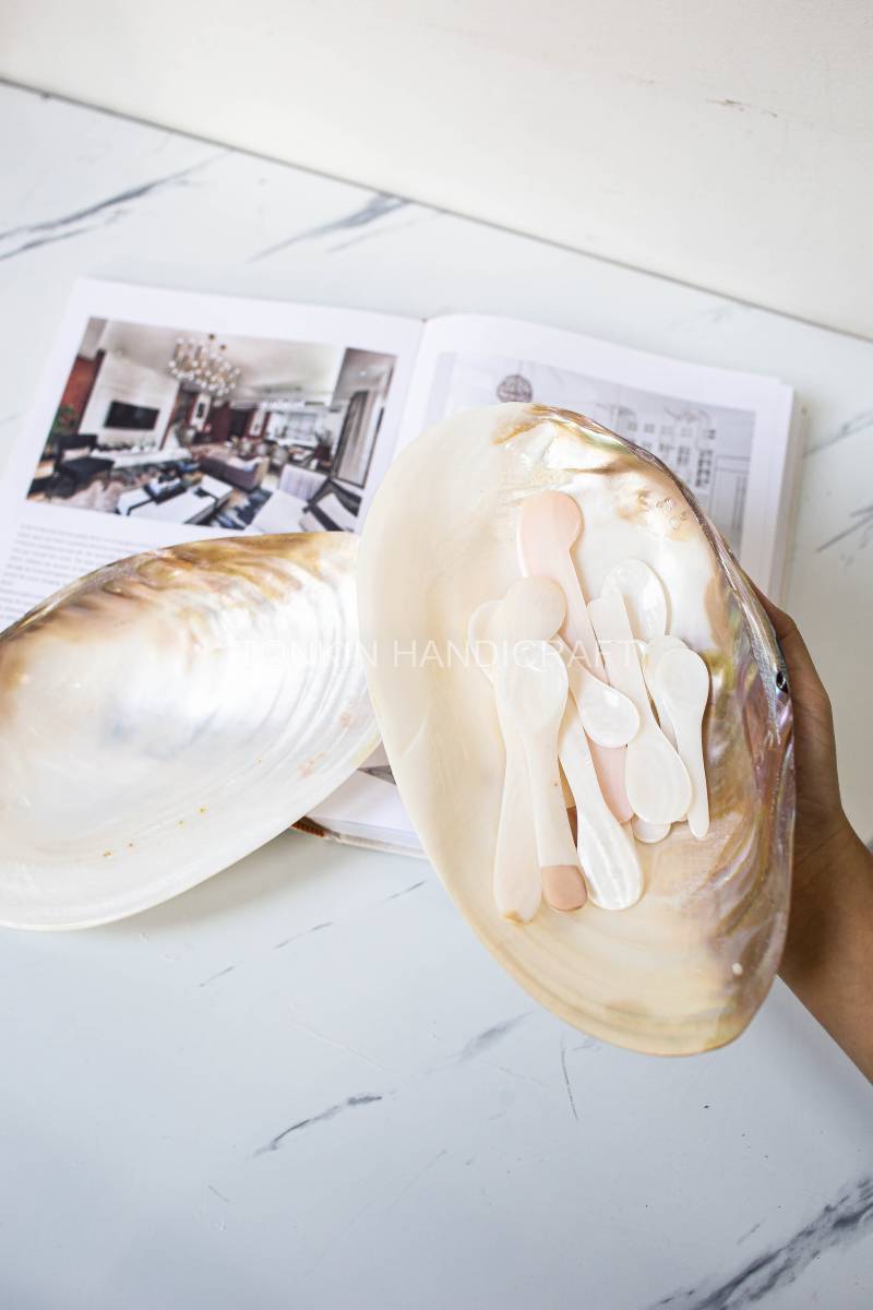 So Mother of Pearl Medium Seashell Plate