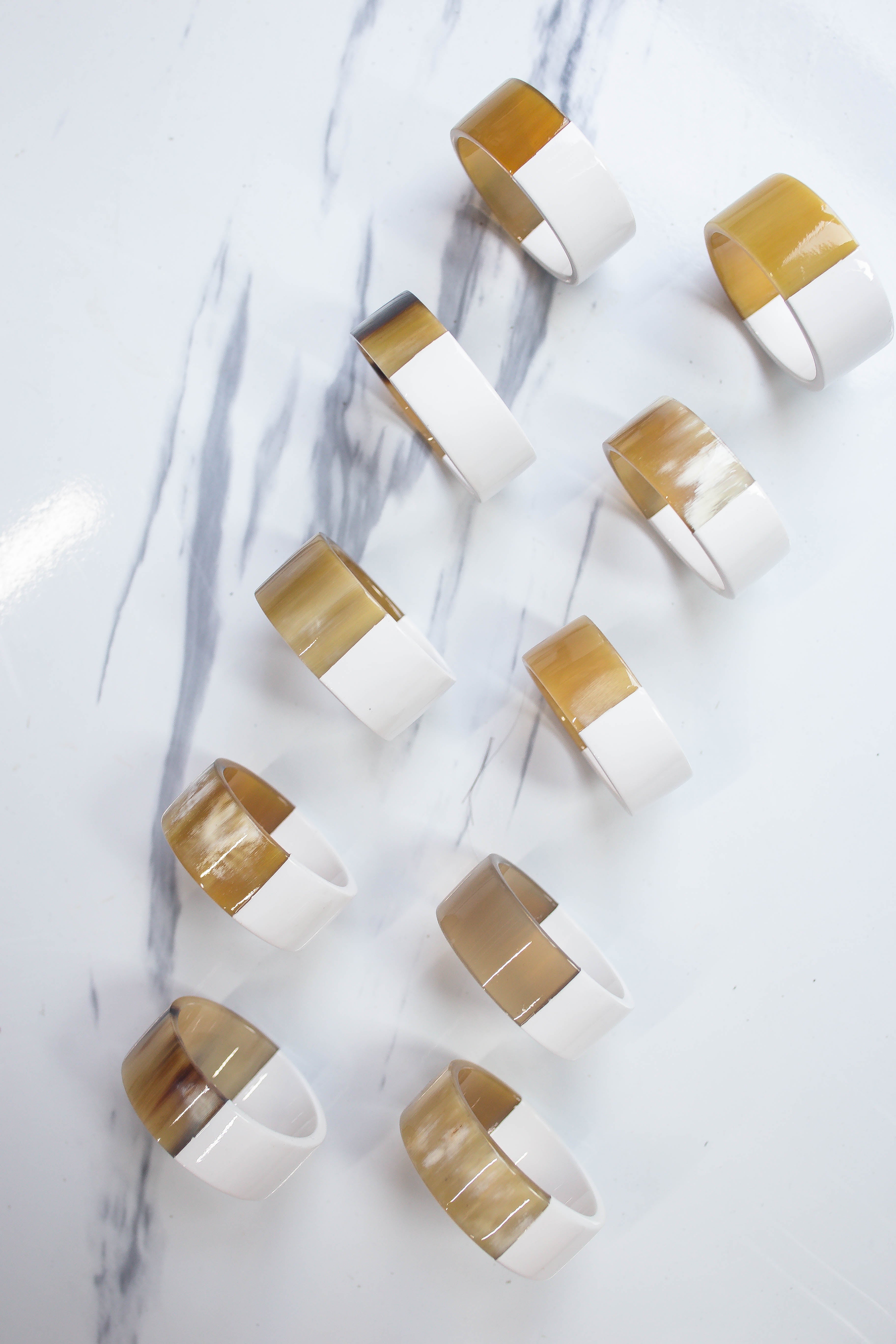 Lacquer Horn Short Napkin Ring