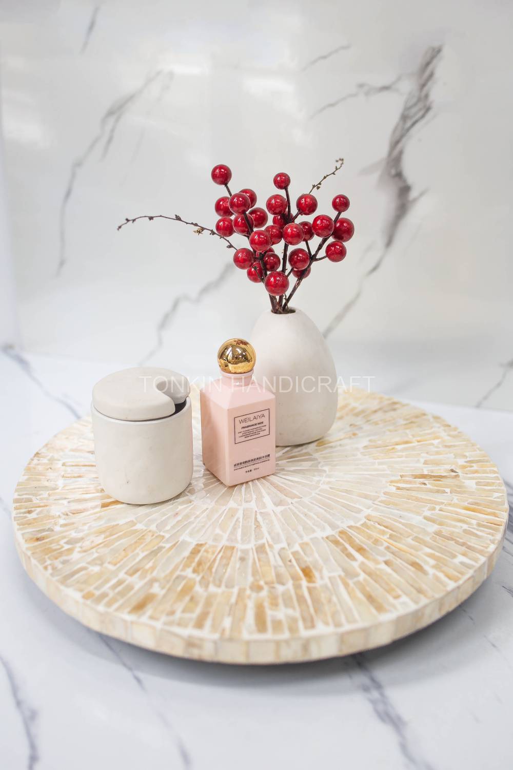 Mother of Pearl Lazy Susan