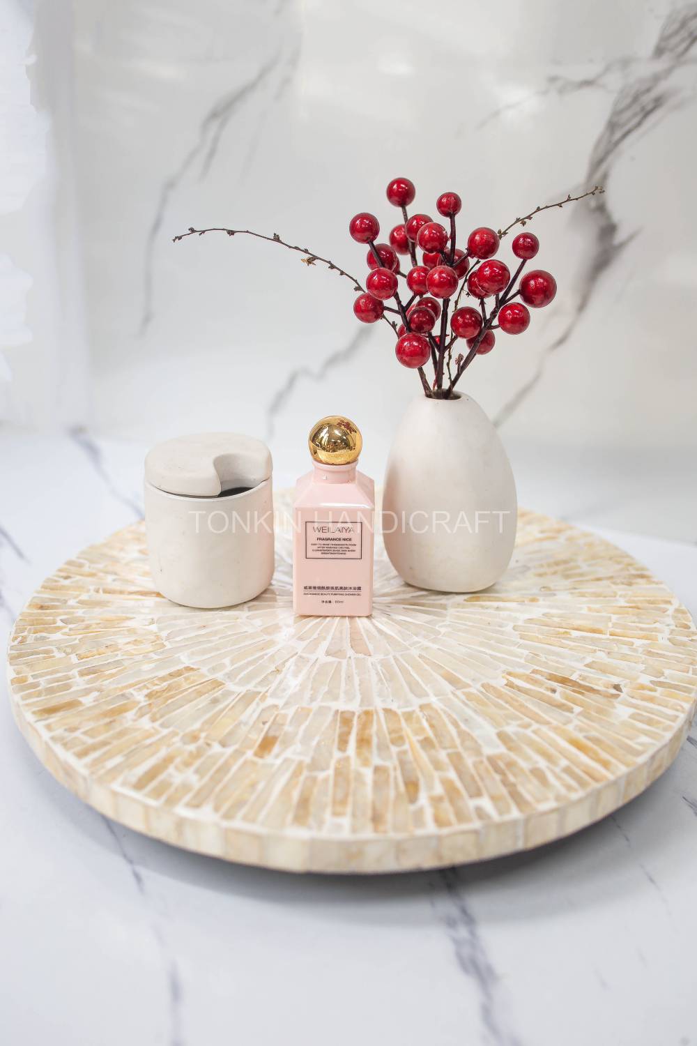 Mother of Pearl Lazy Susan