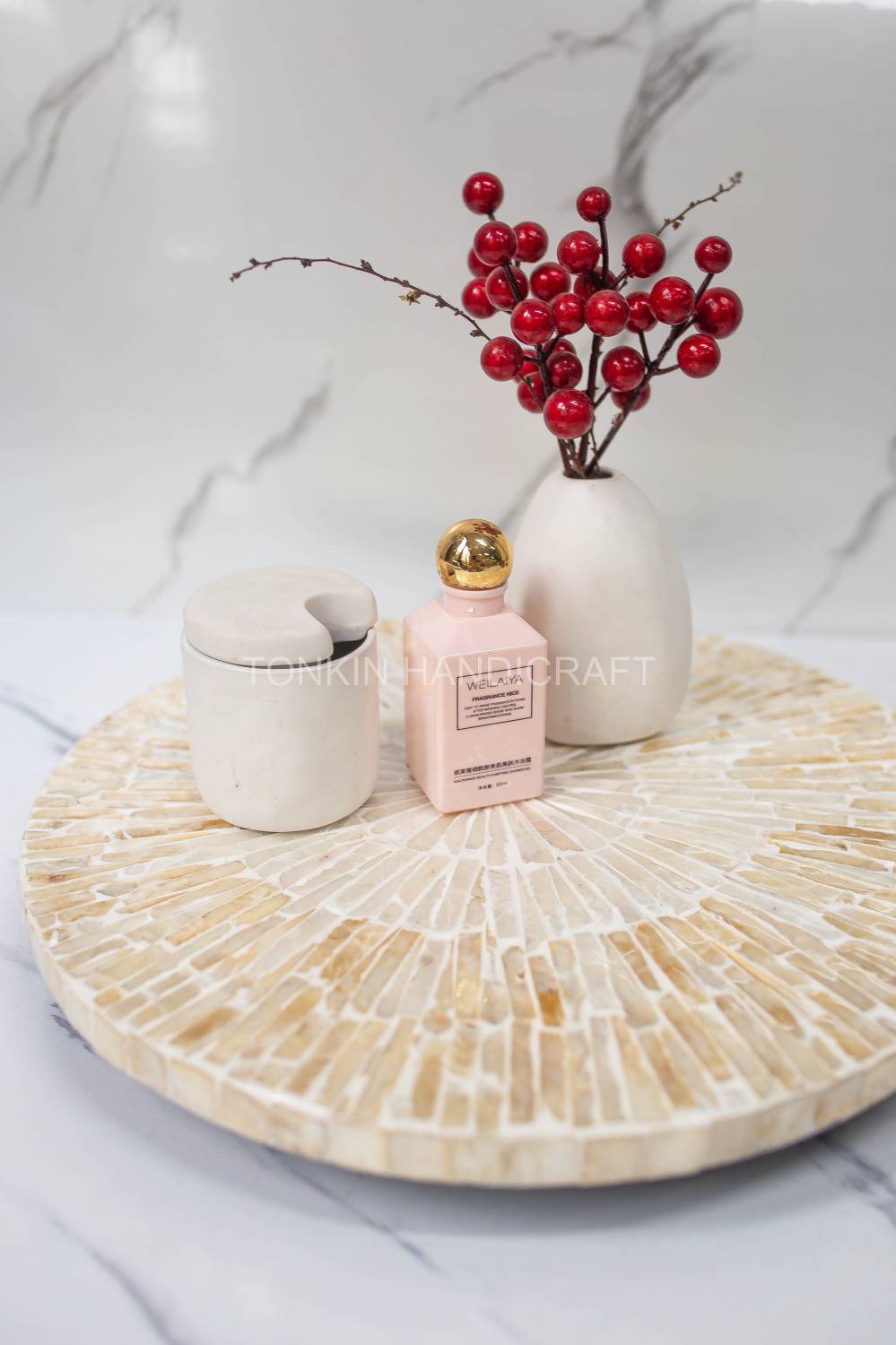 Mother of Pearl Lazy Susan