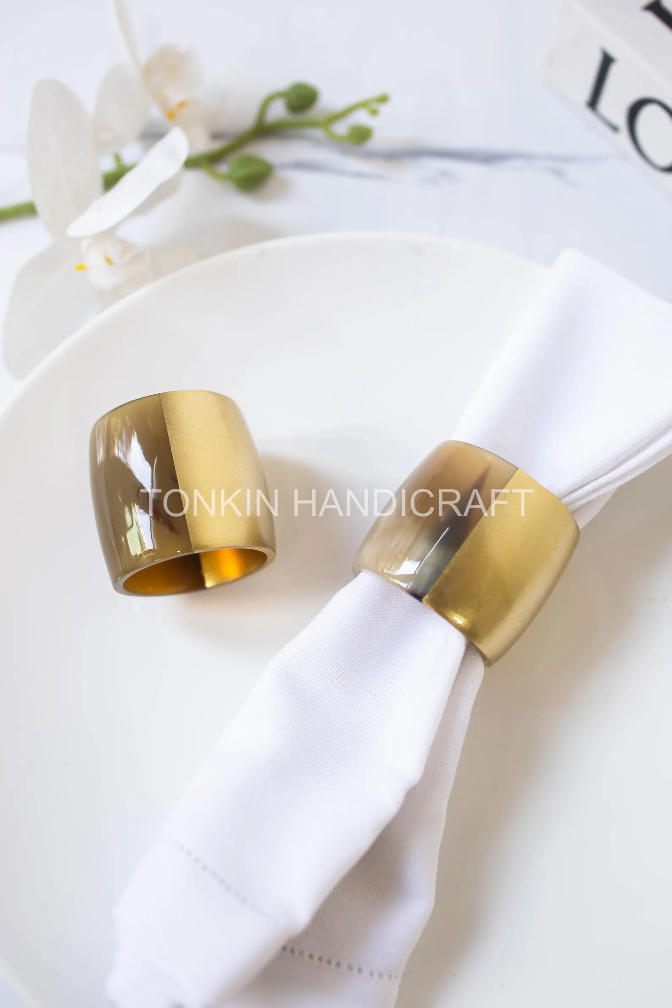 Wholesale Lacquer Horn Long Napkin Rings