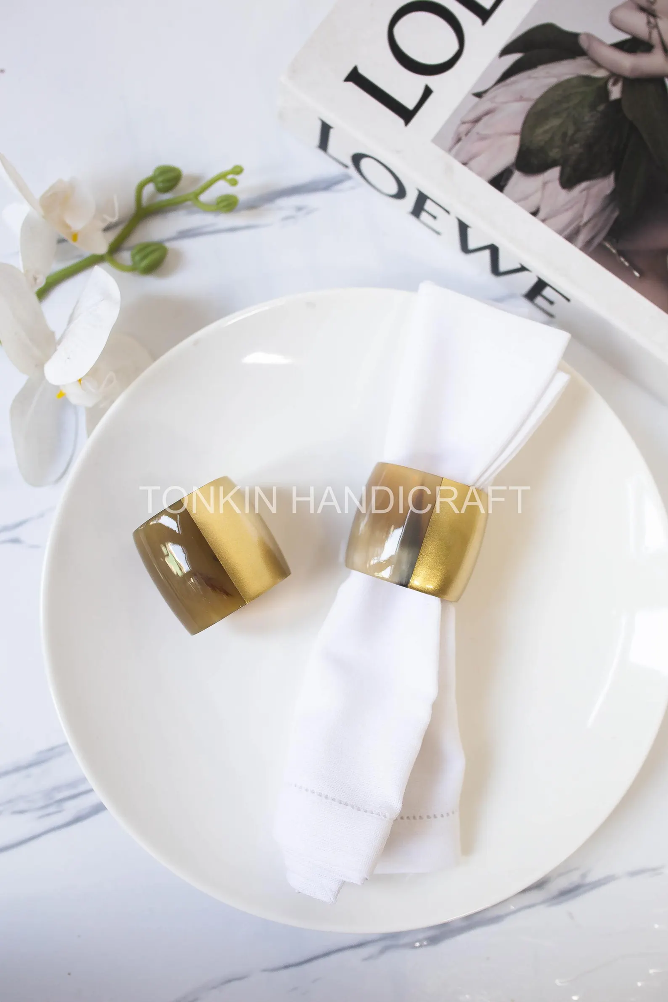 Wholesale Lacquer Horn Long Napkin Rings