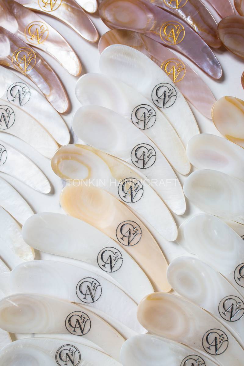 Tin Wholesale Personalized Mother of Pearl Caviar Spoon Favor wedding spoon