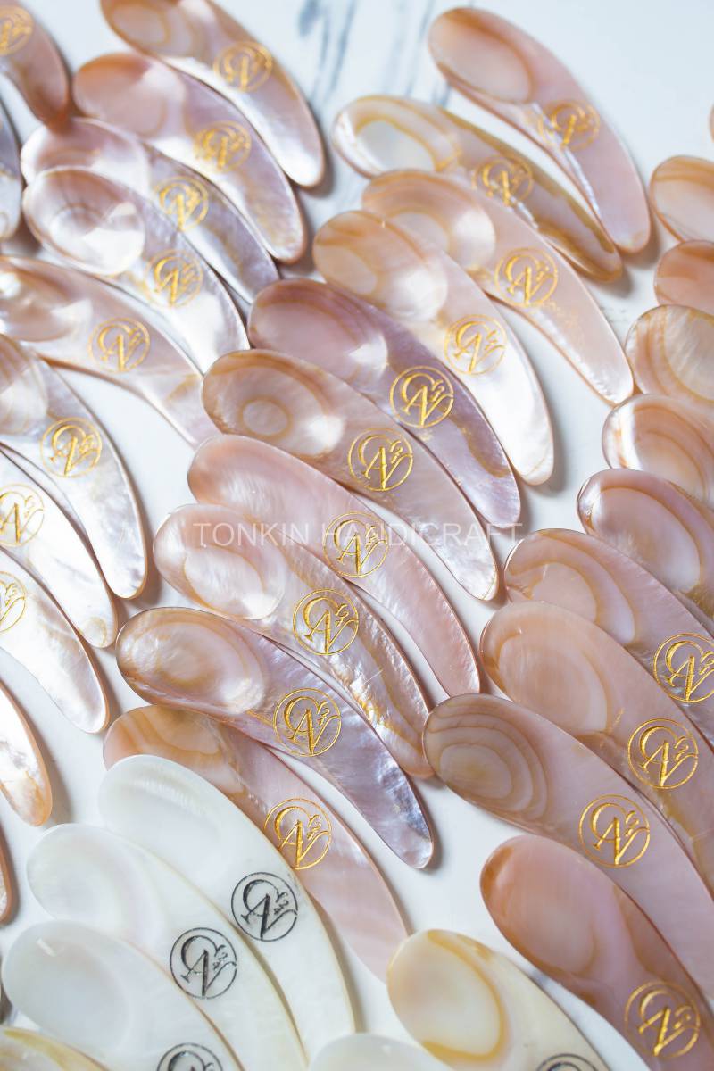 Tin Wholesale Personalized Mother of Pearl Caviar Spoon Favor wedding spoon