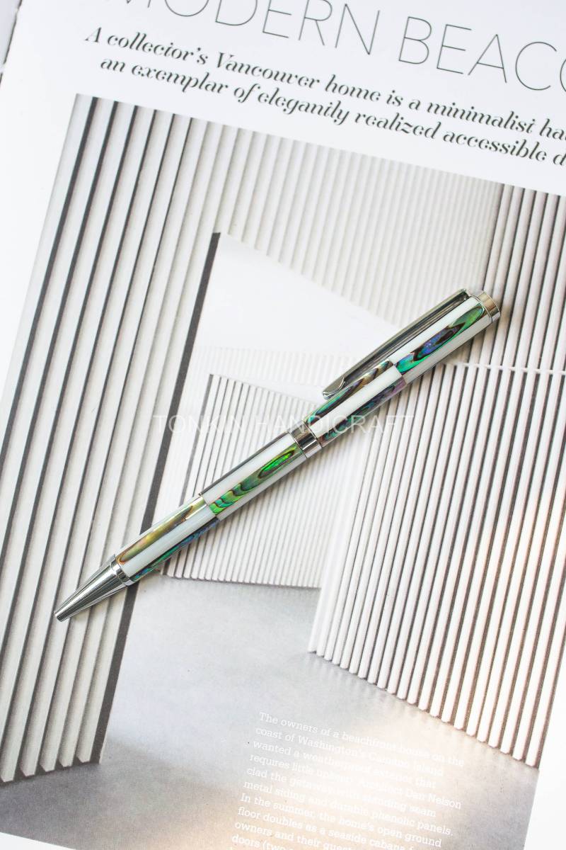 Donn Personalized Mother of Pearl Mosaic Ballpoint Pen