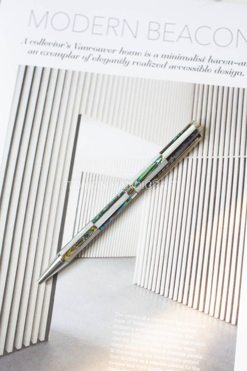 Donn Personalized Mother of Pearl Mosaic Ballpoint Pen