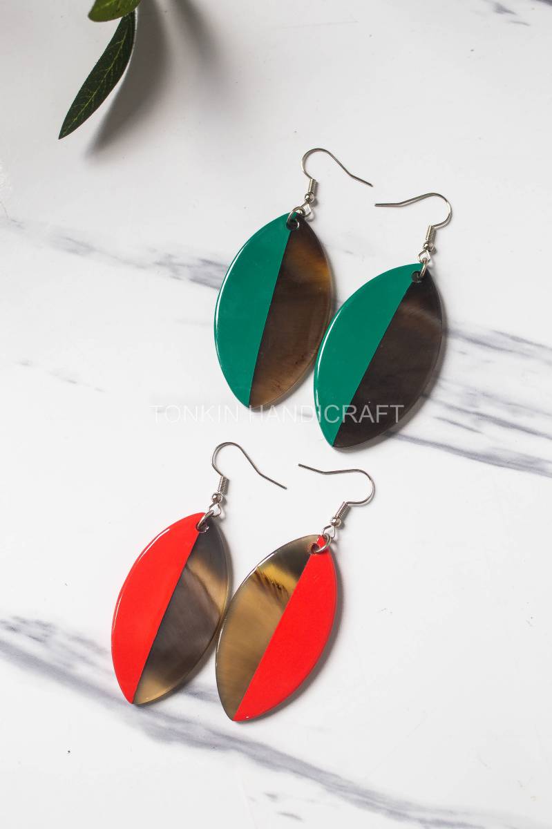 La Buffalo Horn Earrings