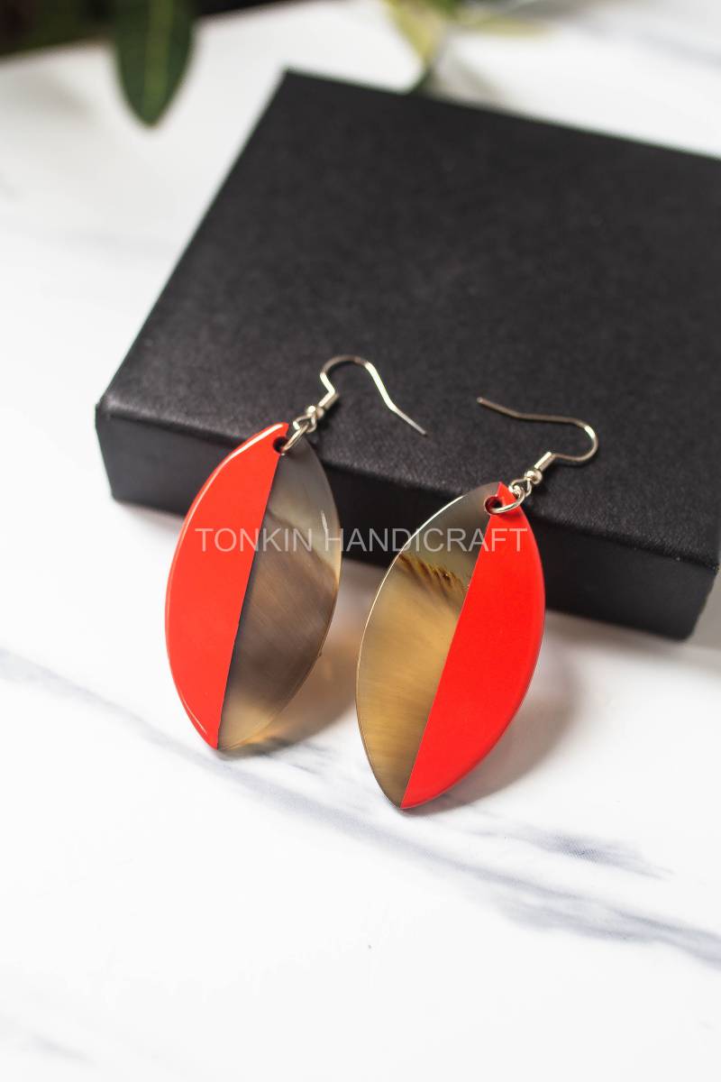 La Buffalo Horn Earrings