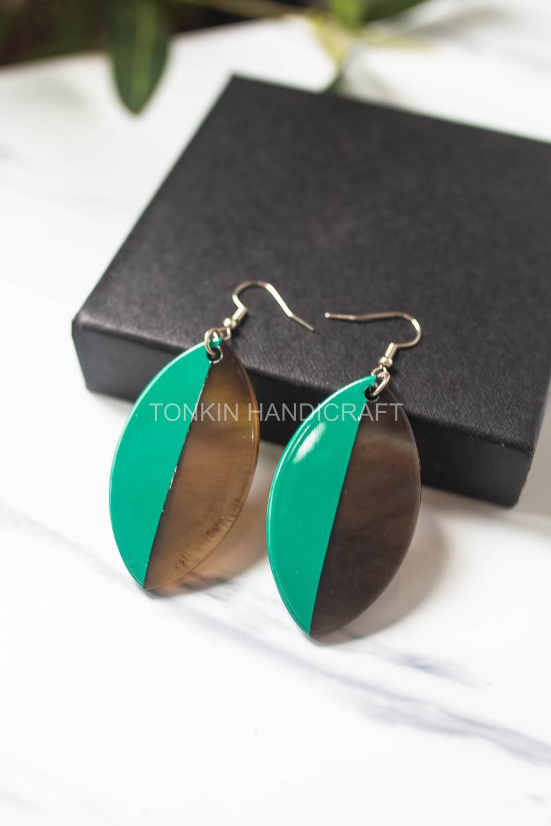 La Buffalo Horn Earrings