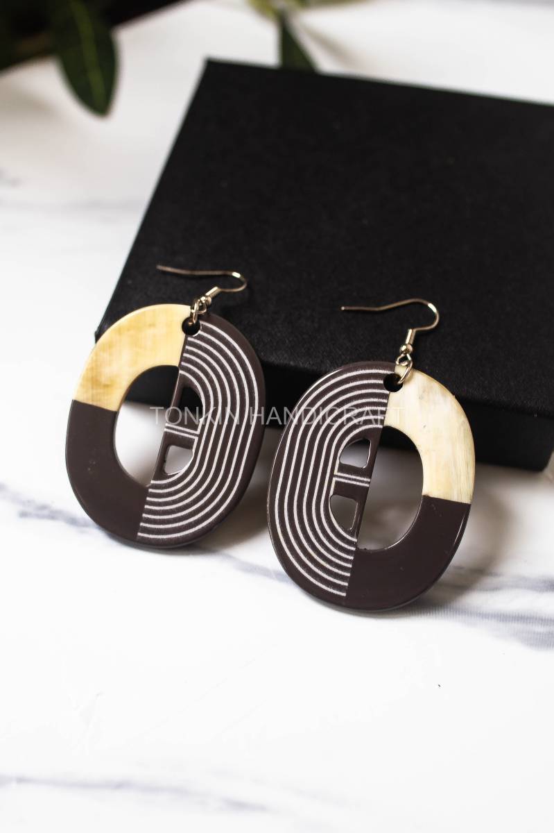 Em Buffalo Horn Earrings