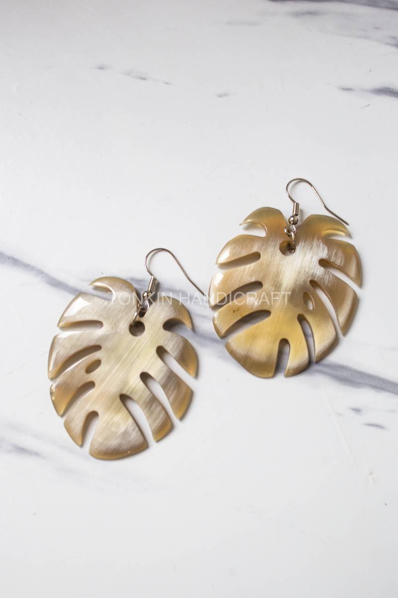 Coo Buffalo Horn Earrings