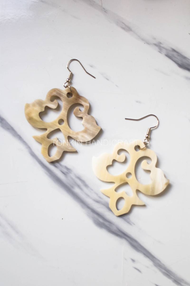 Min Buffalo Horn Earrings