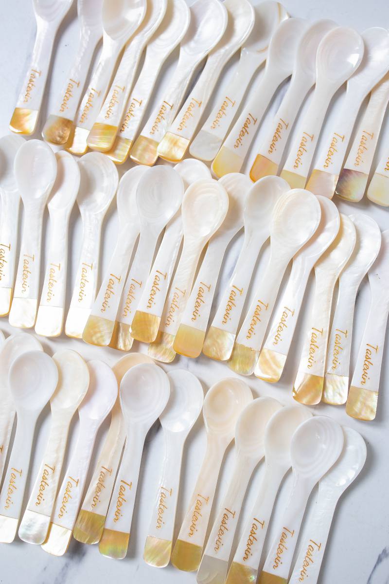 Wholesale Personalized Mother of Pearl Caviar Spoon Favor wedding spoon