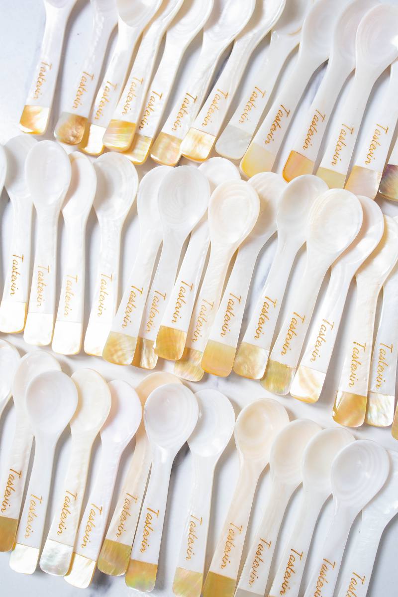 Wholesale Personalized Mother of Pearl Caviar Spoon Favor wedding spoon