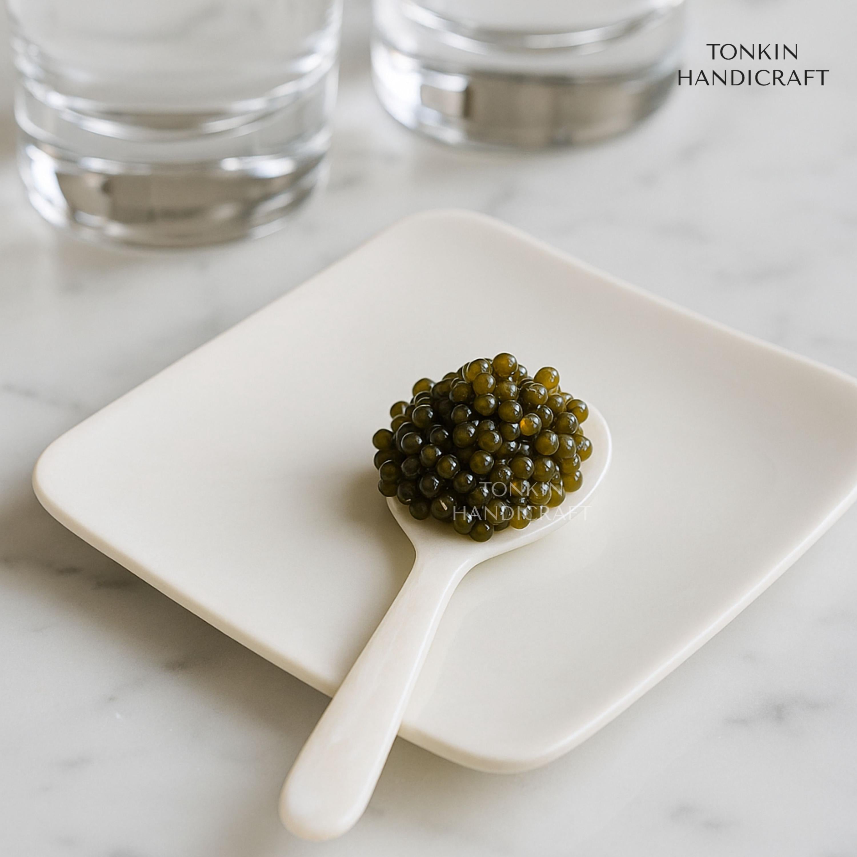 Mother of Pearl Seashell Dish for Caviar Serving