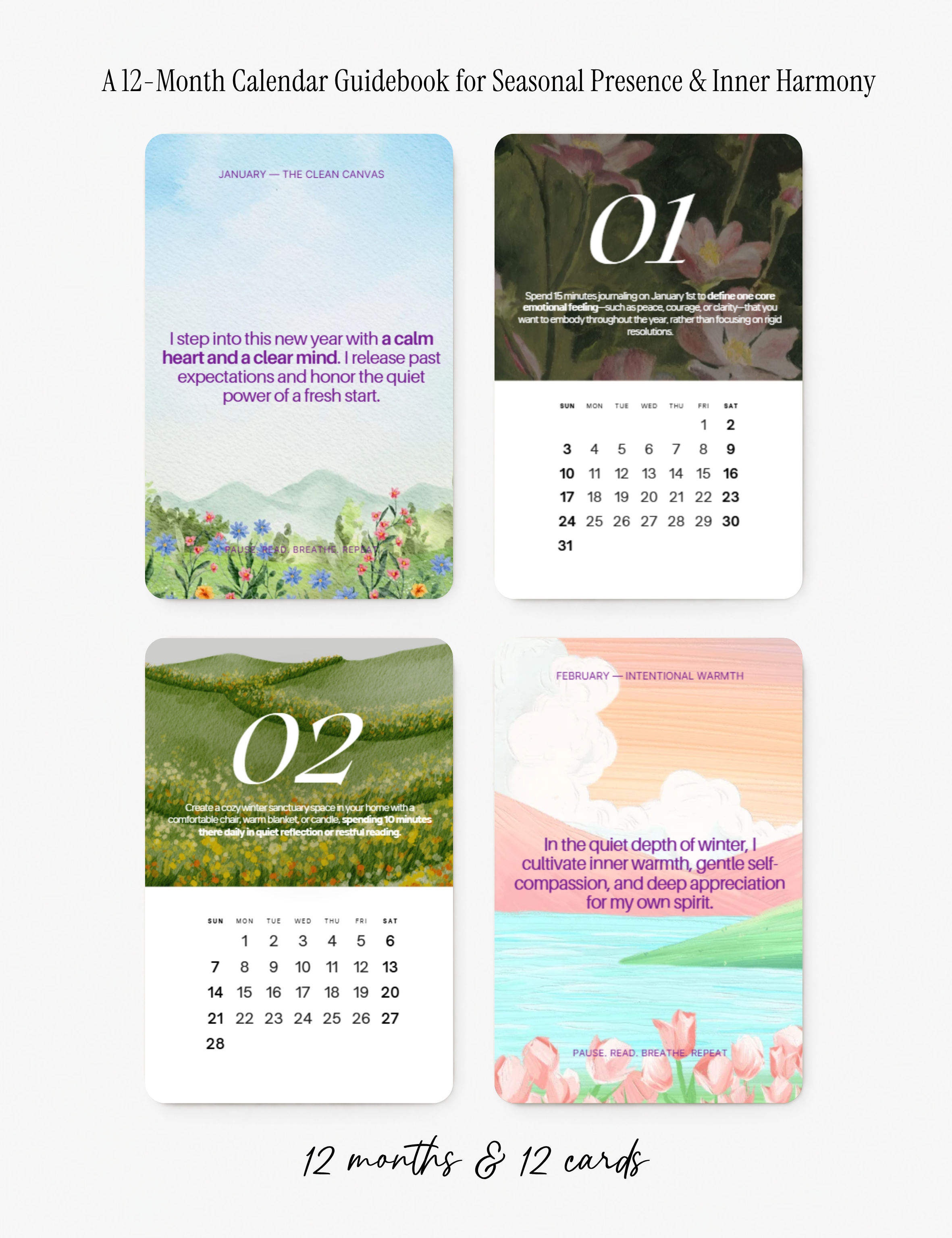 12-Month Seasonal Affirmation