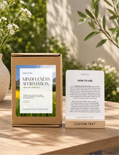 Healthy Lifestyle Affirmation - TONKIN HANDICRAFT