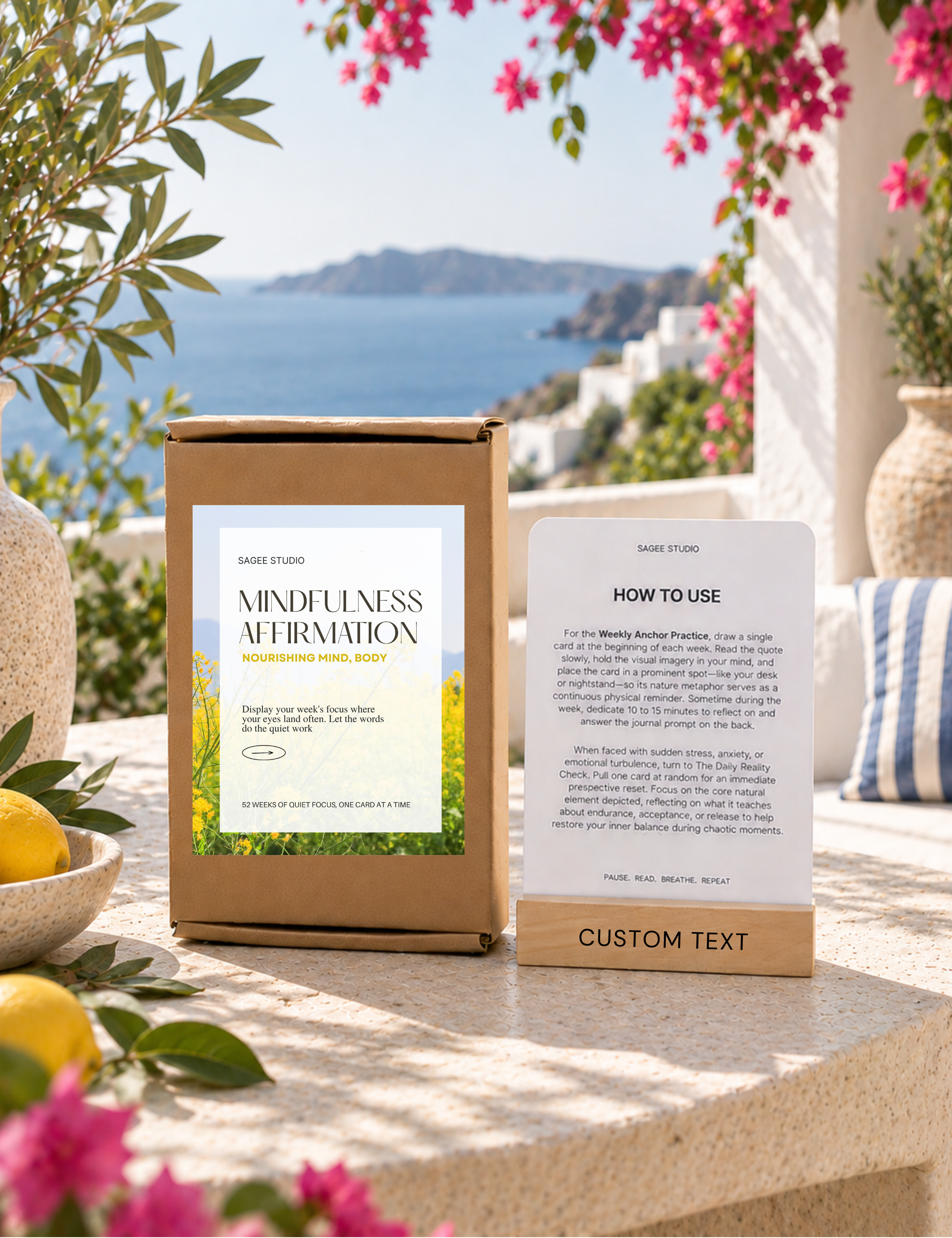 Nourishing Mind & Body Affirmation - TONKIN HANDICRAFT