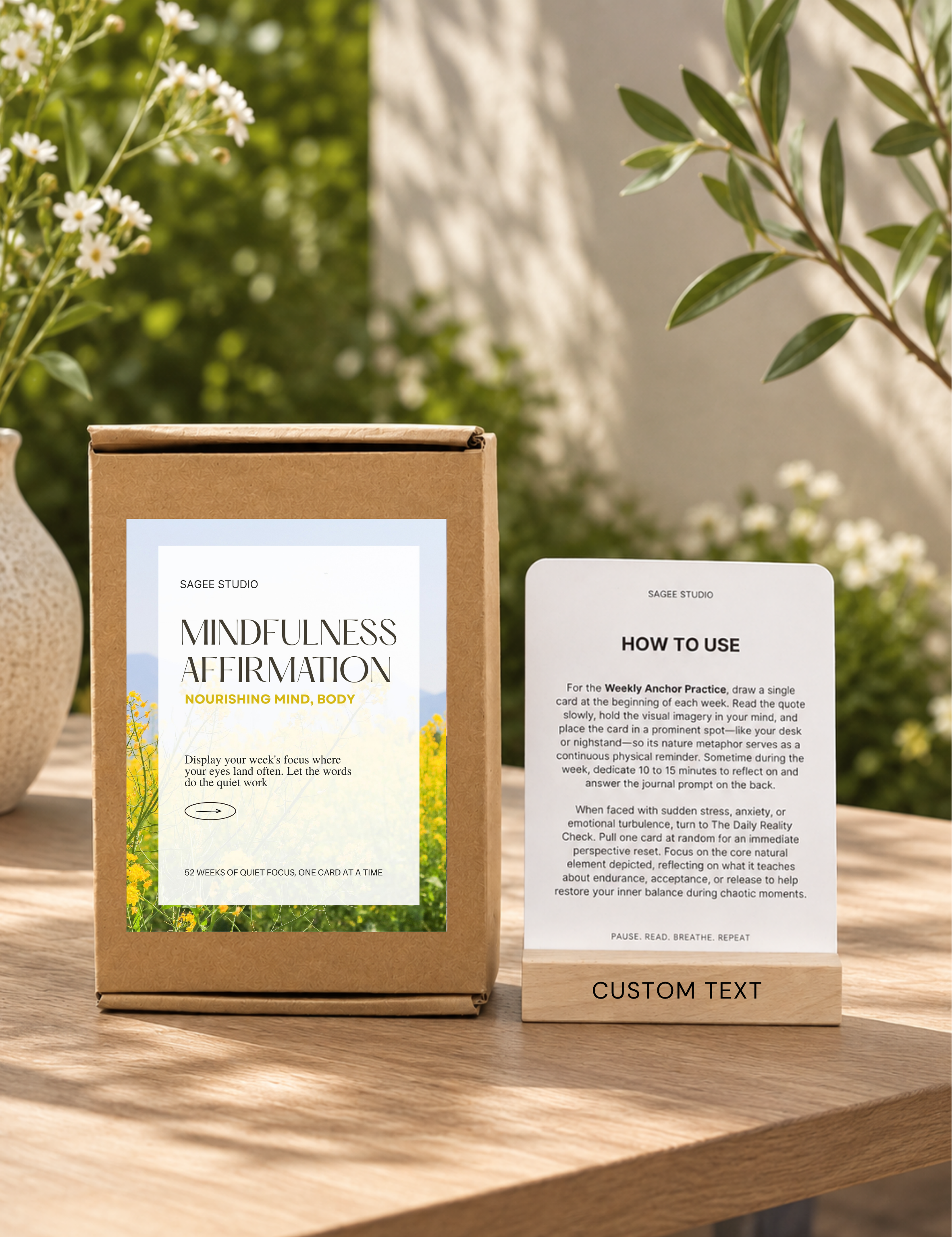 Nourishing Mind & Body Affirmation - TONKIN HANDICRAFT